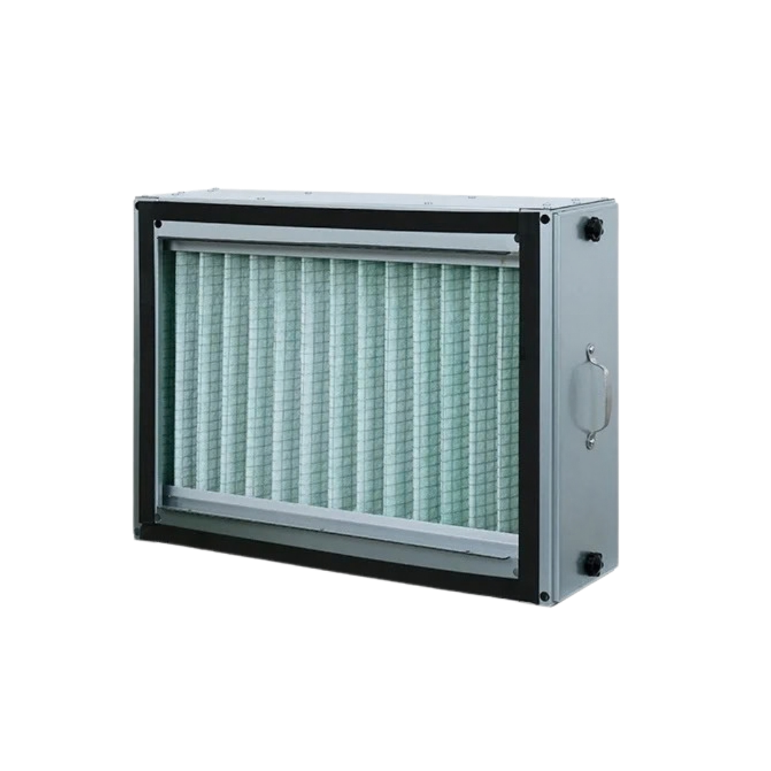 Air Purification Filter Box Smoke Dust Removal Particulate Gas Odor Filter Purifier Unit Indoor Air Cleaning 61.4×16×45cm