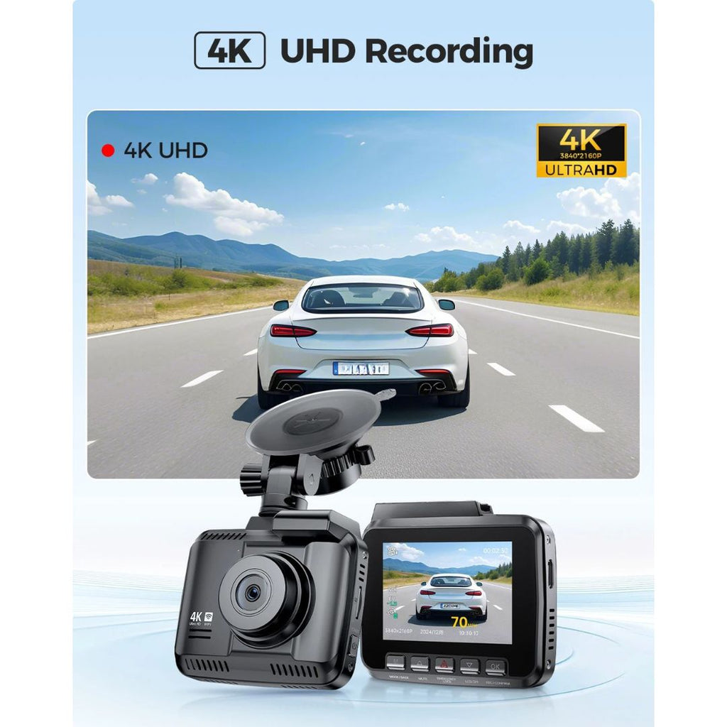 GS63H 4K Dash Cam Built-in GPS WiFi STARVIS Night Vision 64GB Parking Monitor 6cm Screen Car DVR Standard