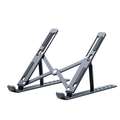 N3 Aluminum Laptop Stand Adjustable Portable Cooling Holder Foldable Notebook Stand for MacBook Laptop Gray 29×20×2.5-31cm
