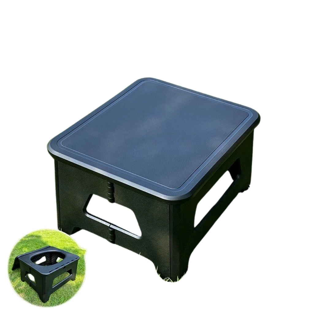Portable Outdoor Camping Toilet Adult Mobile Toilet Equipment Hiking Travel Camp Supplies Accessory Black 31.5 × 24.5 × 16.5cm