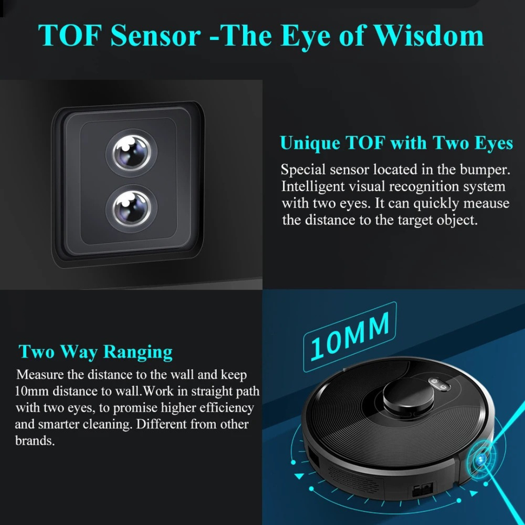 X8 Robot Vacuum Cleaner TOF Smart Navigation UV Cleaning Multi Floor Mapping Auto Wet Dry Vacuum Mop Home Carpet Cleaner