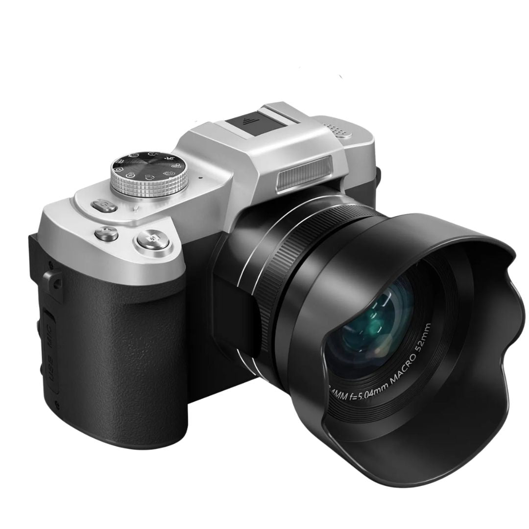 6K Digital Camera 84MP Vlogging Camera with Autofocus Anti Shake 3 Inch Flip Screen Flash and 64GB Memory Card