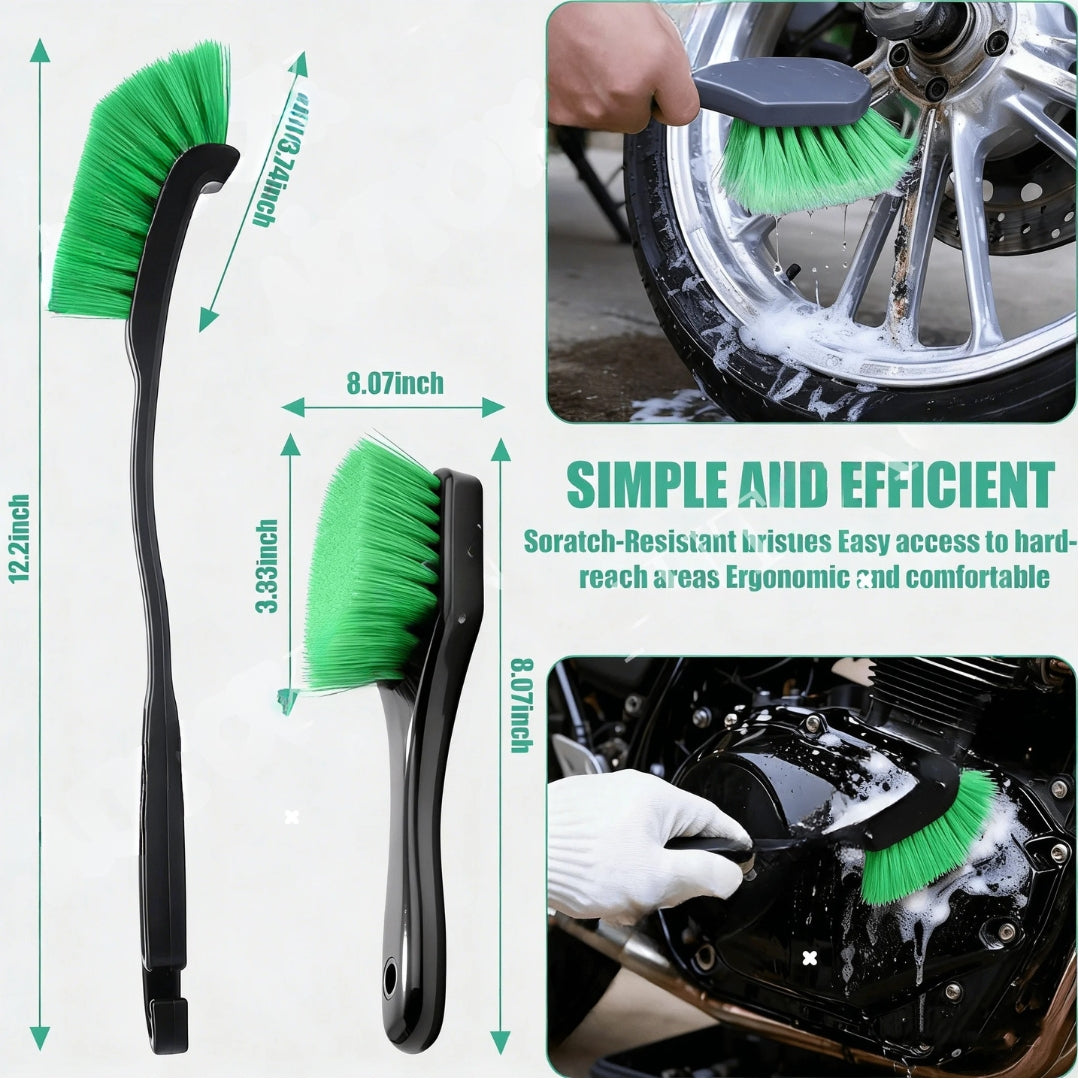 Motorcycle Car Washing Kit Auto Detailing Brushes Microfiber Towels Strong Water Absorption Wheel Cleaning Tools Set