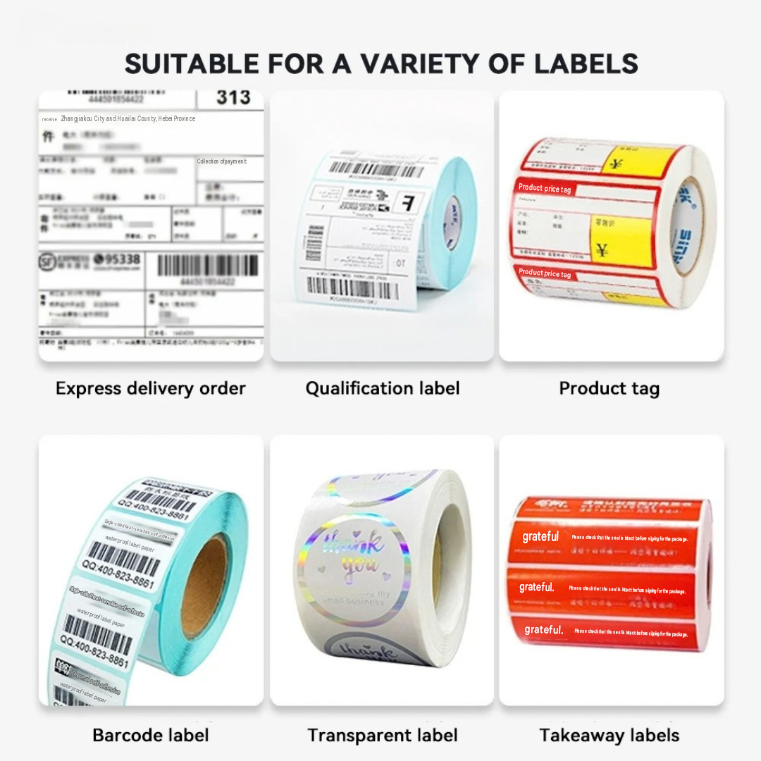 Automatic Label Peeler Electric Label Dispenser Adjustable Speed Barcode Shipping Packaging Labels Fiber Optic Rear 22.1×17.9×17cm
