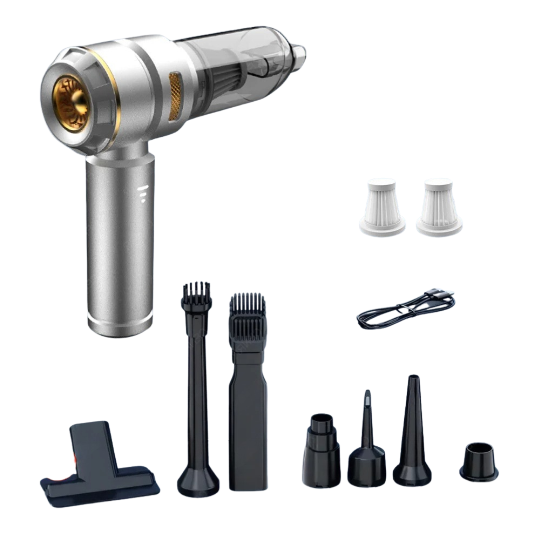 998000Pa Cordless Car Vacuum Cleaner Powerful Suction Portable Handheld Wireless Auto Cleaning Machine Ultra Silver 2 HEPA