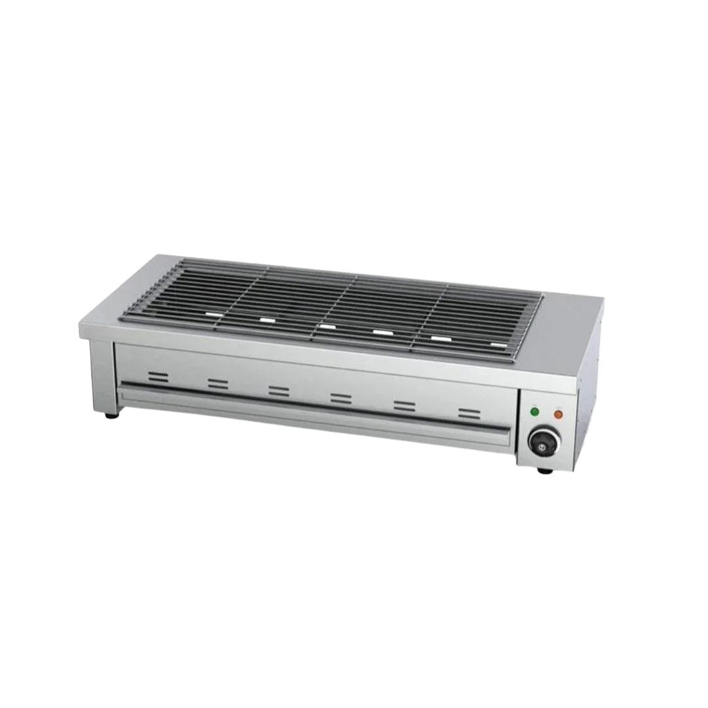Electric Smokeless BBQ Grill Cast Iron Indoor Commercial Grill for Skewers and Seafood
