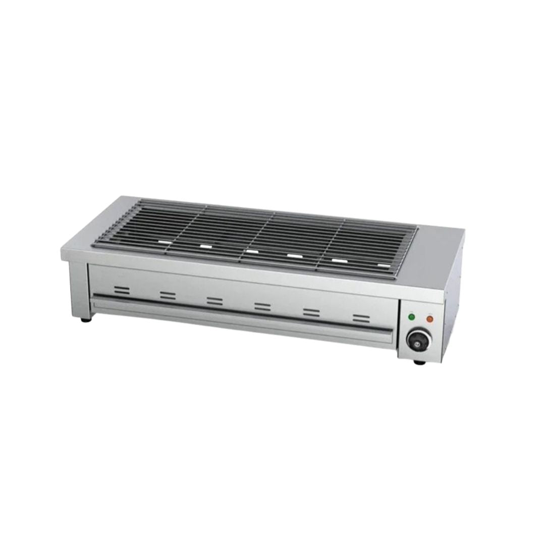 Electric Smokeless BBQ Grill Cast Iron Indoor Commercial Grill for Skewers and Seafood