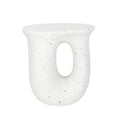 Concrete Side Table 42.5x33x45cm Lightweight Indoor Outdoor Accent Stool White End Table