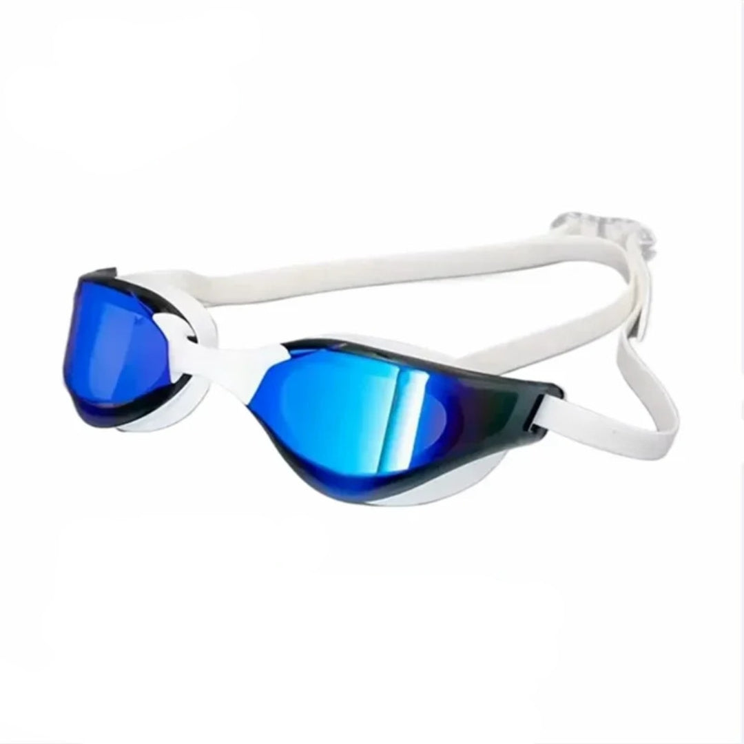 Professional Racing Swimming Goggles Anti Fog Waterproof UV400 High Definition Competition Training Swim Equipment White Blue