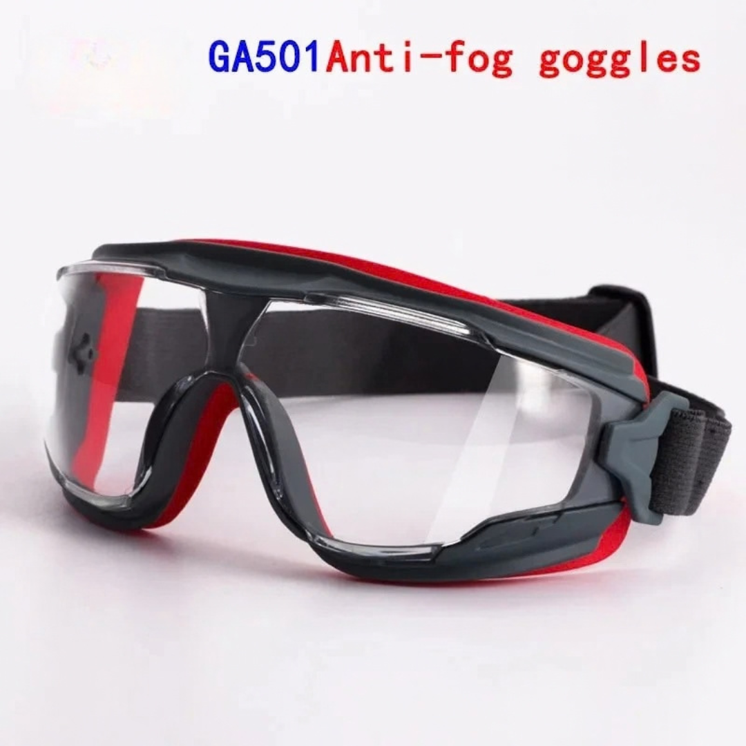 GA501 Protective Goggles Anti Fog Safety Glasses Anti Shock Riding Sport Labor Protection Airsoft Eyewear Clear 1PC