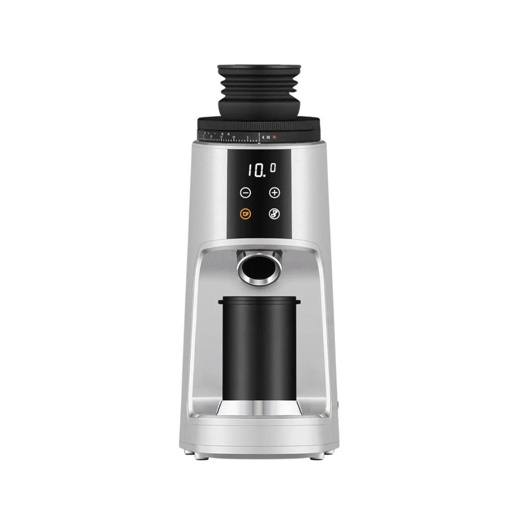 Electric Coffee Grinder 220V Fully Automatic Coffee Bean Grinder Silver AU Plug Quantitative Home Use