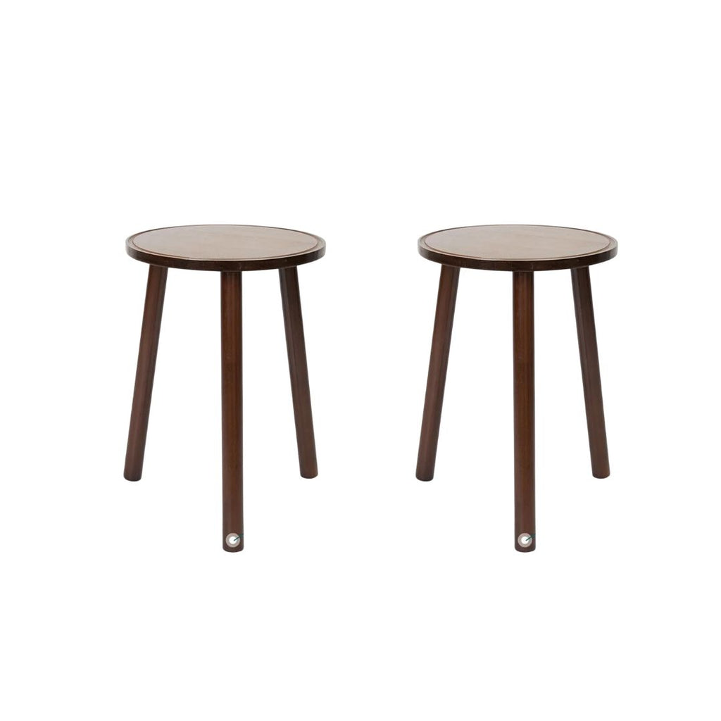 Console Table with Storage Shelf Entryway Sofa Table 2pcs Narrow Hall Table Modern Living Room Furniture Design Brown 30.5x41.9cm