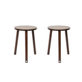 Console Table with Storage Shelf Entryway Sofa Table 2pcs Narrow Hall Table Modern Living Room Furniture Design Brown 30.5x41.9cm