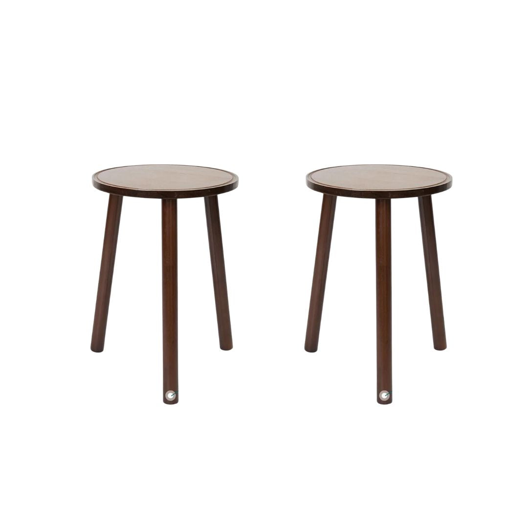 Console Table with Storage Shelf Entryway Sofa Table 2pcs Narrow Hall Table Modern Living Room Furniture Design Brown 30.5x41.9cm