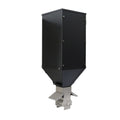 Pellet Hopper Gravity Feed Fuel Storage Bin Stainless Steel 16L for Pellet Stove Burner Black 21.1 x 20.2 x 62cm