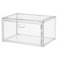 Large Sneaker Organizer Box Thickened Transparent Shoe Storage Box Magnetic Closure Stackable Multi Layer Organizer 36×27×21cm