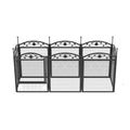 Heavy Duty Dog Playpen 8 Panel 126x126x88cm Metal Fence with Waterproof Pad Indoor Outdoor Puppy Enclosure