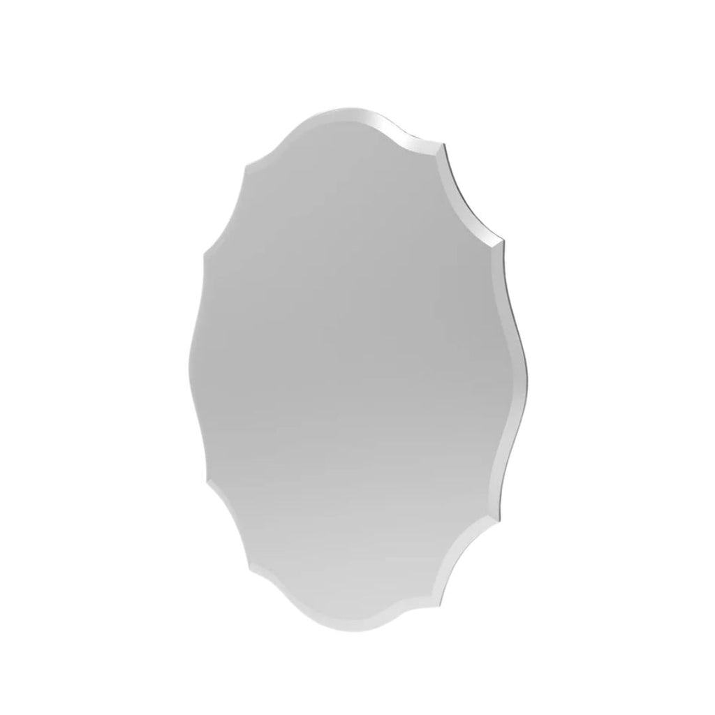 Frameless Wall Mirror 63.5x81.5cm Silver Beveled Edge Decorative HD Vanity Mirror Home