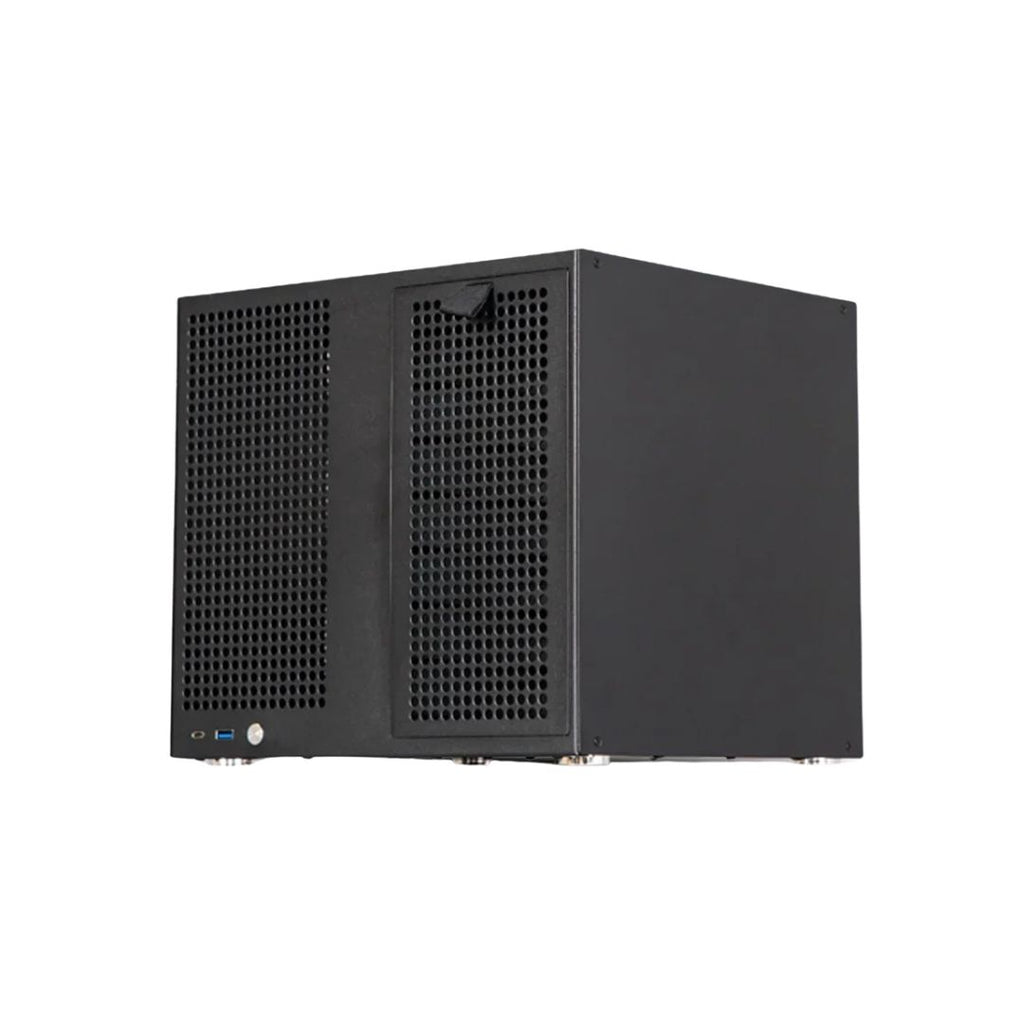 8 Bay NAS Computer Case MATX NAS Chassis with ATX Power Supply Support Full Height PCIe Black 21.8L
