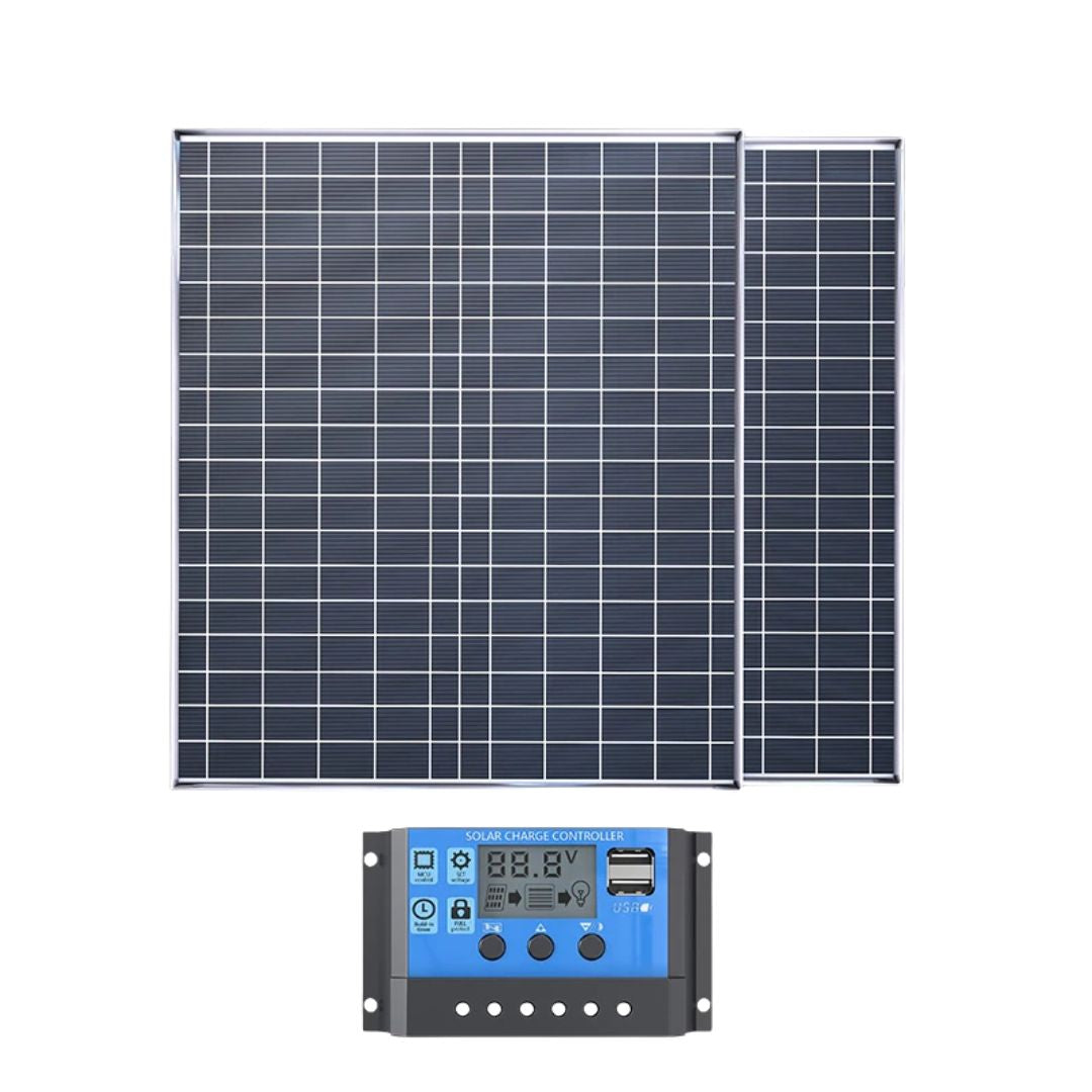 Solar Panel Kit 1000W 12V Portable Power System with 100A Charge Controller 2 Pack 39x32.5x1.8cm