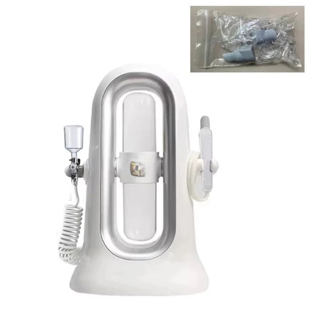 Hydra Dermabrasion Aqua Peeling Facial Beauty Machine Vacuum Blackhead Cleaner White 34x21cm Home Use
