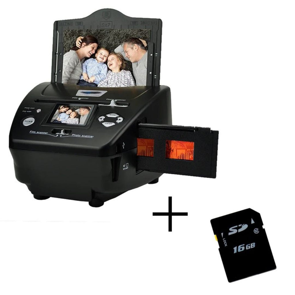 Film Scanner 16MP 4 in 1 Digital Slide and Negative Converter with 6.1cm LCD Screen