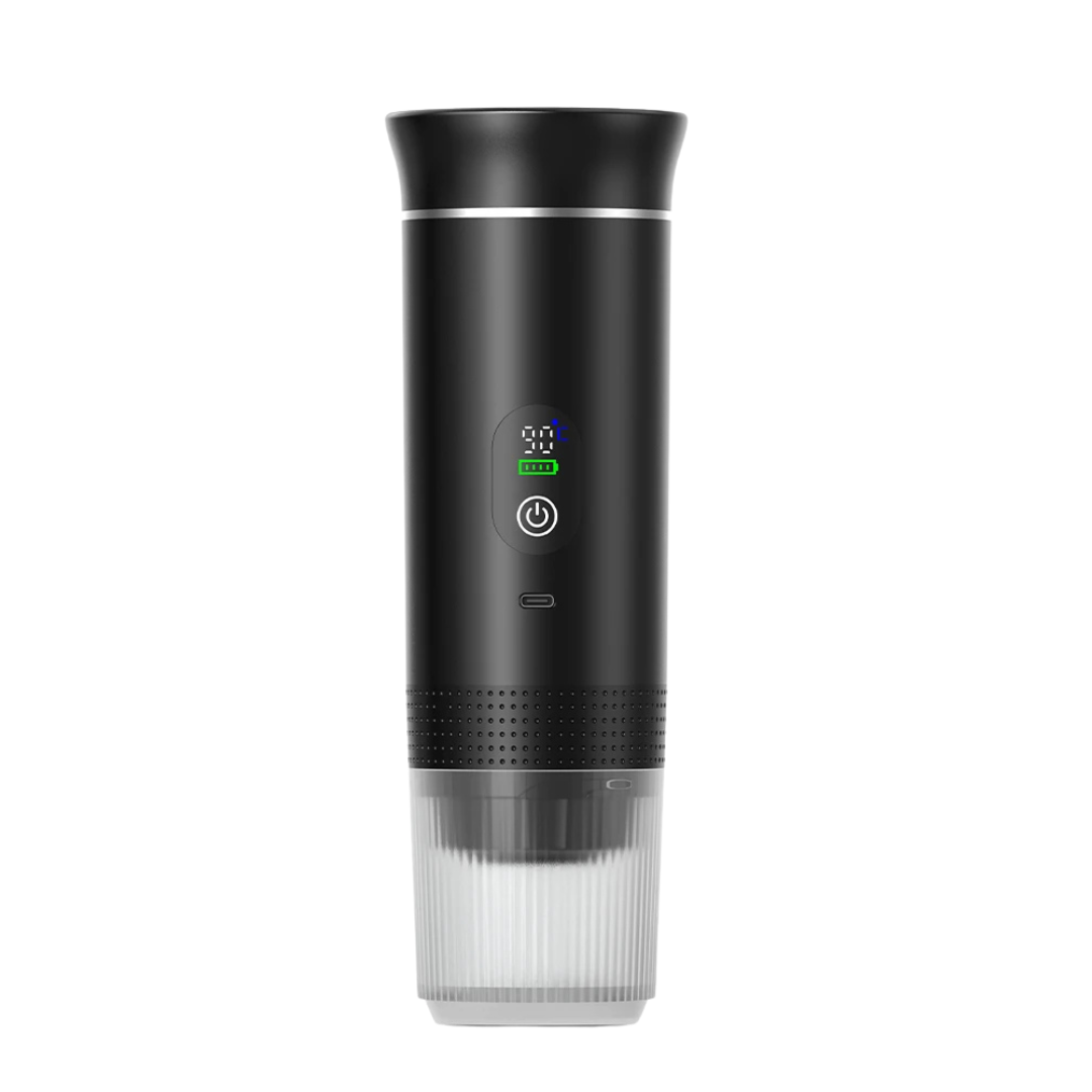 Wireless Portable Espresso Coffee Machine 3-in-1 Capsule Powder Coffee Maker for Car Home Camping Travel Black 2.0 with Bag 8.3×25.1cm