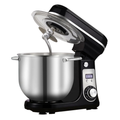 1200W Kitchen Stand Mixer 6L Food Blender Quiet Motor Egg Whisk Dough Kneader 6 Speed Baking Mixer Black BM-601 AU