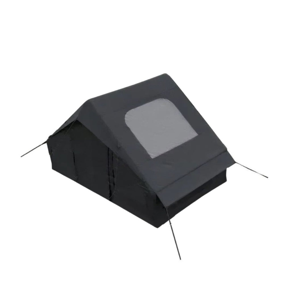 6.3m² Inflatable Camping Tent with Air Pump Storage Bags Outdoor Hiking Family Shelter Black 210 × 300 × 200cm