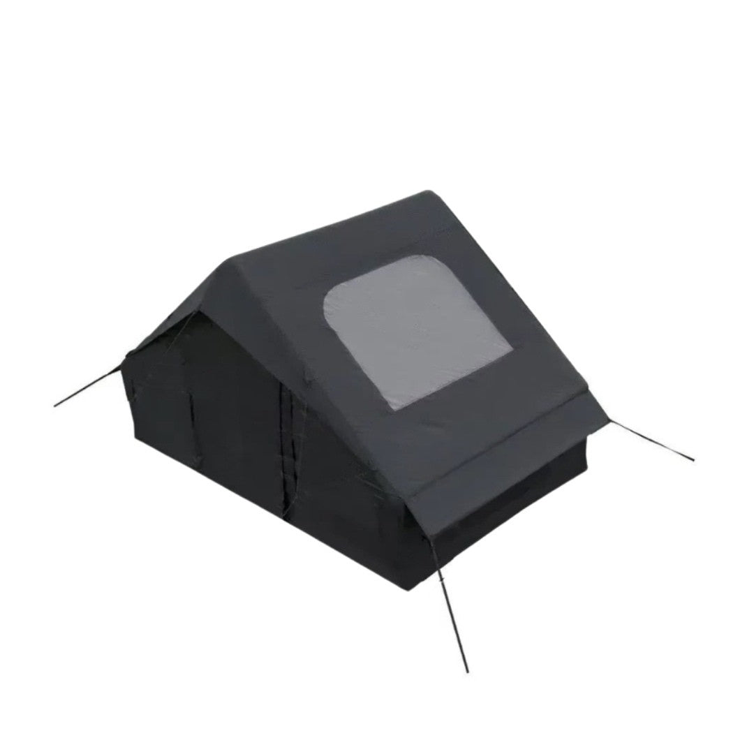 6.3m² Inflatable Camping Tent with Air Pump Storage Bags Outdoor Hiking Family Shelter Black 210 × 300 × 200cm