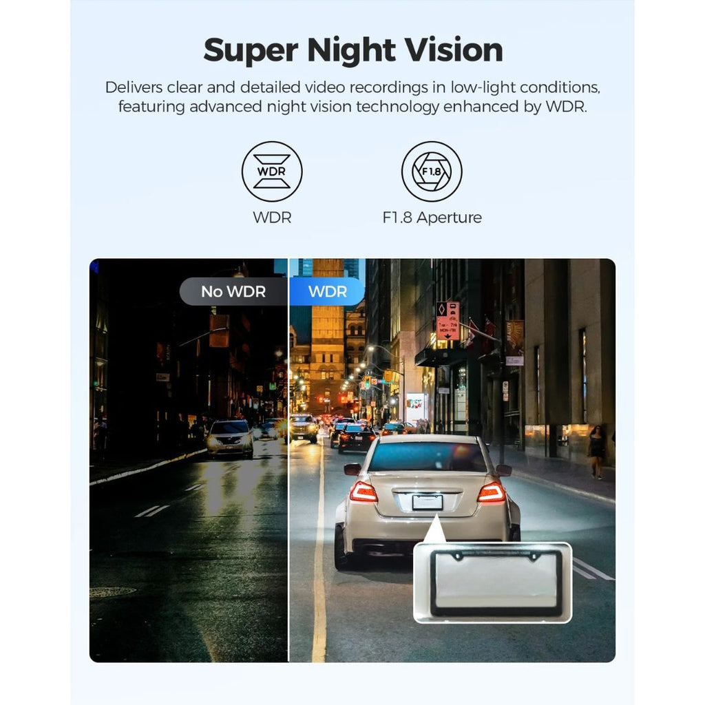 GS63H 4K Dash Cam Built-in GPS WiFi WDR Night Vision 6cm Screen Parking Monitor Standard Car DVR