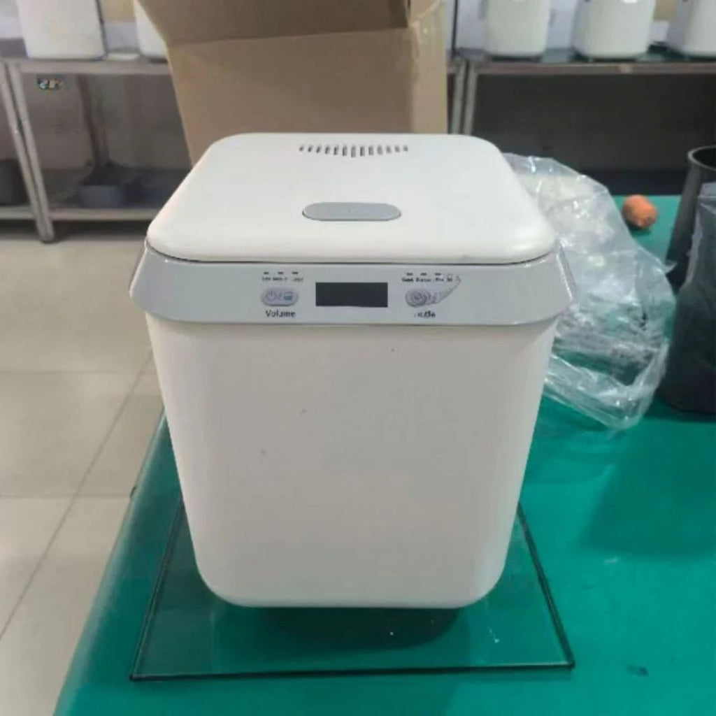 Kitchen Food Waste Disposer and Composting Machine Intelligent Food Waste Dryer AU Plug White 30.2 × 27.4 × 32.7cm