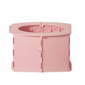 Portable Toddler Potty Training Toilet Foldable Travel Potty Seat for Baby Kids Car Camping Indoor Outdoor Pink 22×11×14cm