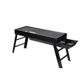 Charcoal BBQ Grill Portable Foldable Smoker Barbecue Outdoor Cooking Set for Camping Picnic Backyard Use 60x23x32cm