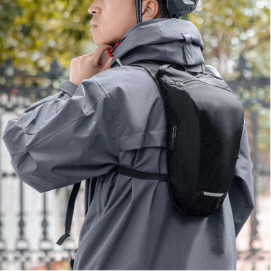 2L Hydration Backpack Water Bladder Reservoir Running Vest Reflective Cycling Hiking Riding Water Bag Black