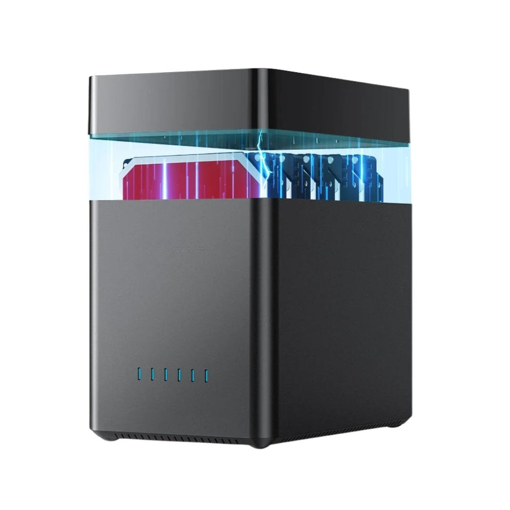 5 Bay HDD Enclosure Type-C SATA3 Hard Drive Case for 8.89cm Drives 12V 6.5A Storage Dock AU Plug DS500