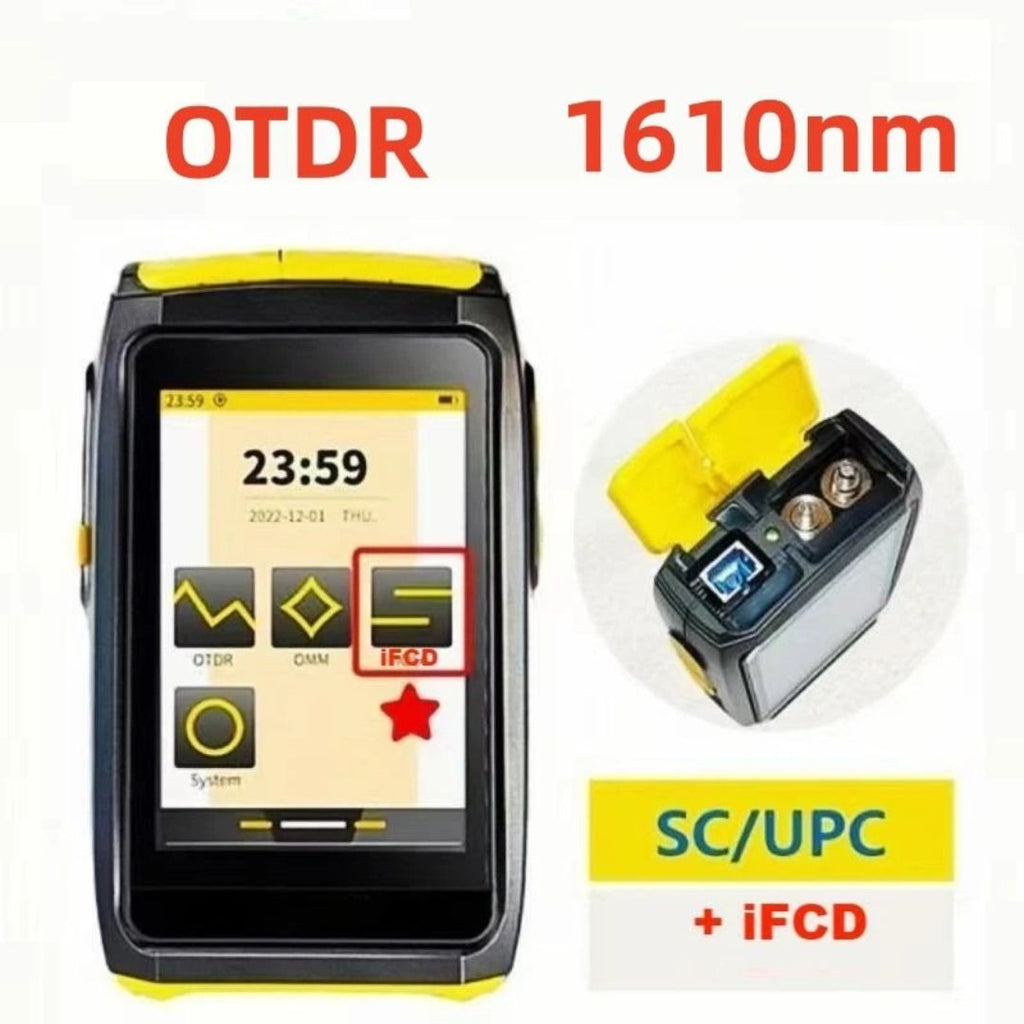 Mini OTDR Active Fiber Live Test 1610nm 20dB 80KM Fiber Reflectometer Touch Screen OPM VFL OLS Tester 11.7x7x3.3cm
