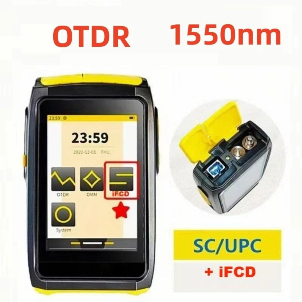 Mini OTDR Active Fiber Live Test 1550nm 20dB 80KM Fiber Reflectometer Touch Screen OPM VFL OLS Tester 11.7x7x3.3cm