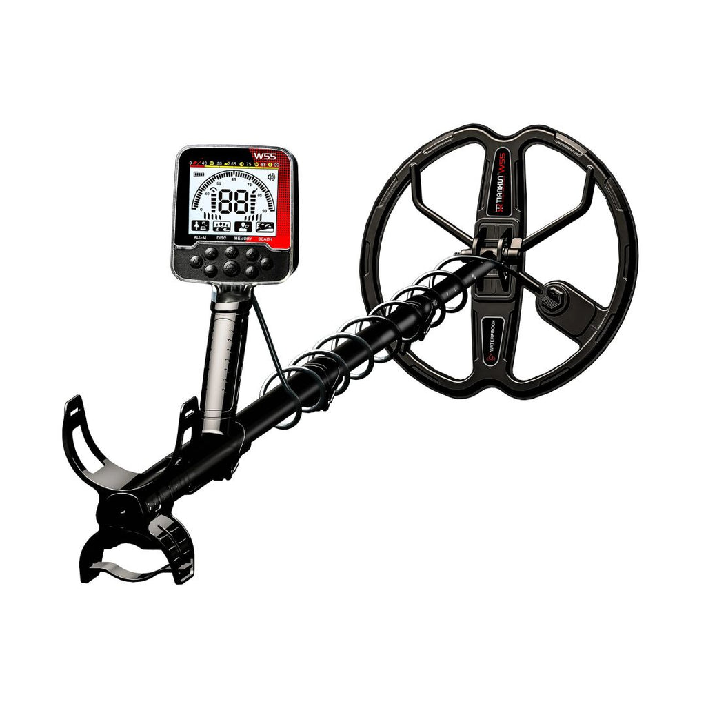 Portable Metal Detector TX-W55 Waterproof IP68 LCD Display Rechargeable 4 Detection Modes 24x6x6cm