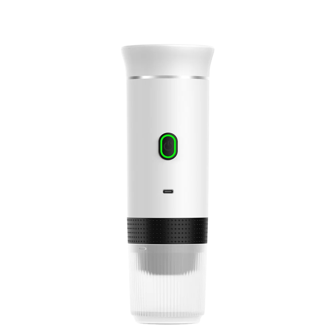 Wireless Portable Espresso Coffee Machine 3-in-1 Capsule Powder Coffee Maker for Car Home Camping Travel White 8×24cm