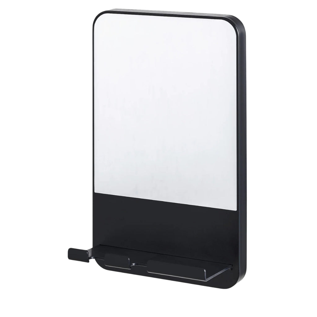 Fogless Shower Mirror for Shaving with Razor Holder Suction Wall Mounted Rust Proof Removable Bathroom Mirror