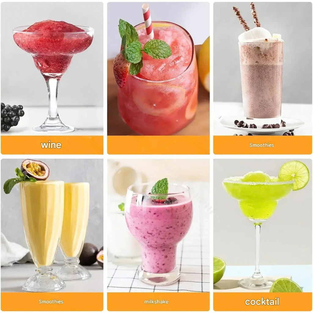 Household Snow Ice Maker Smoothie Machine Touch Screen Cold Drink Blender DIY Ice Cream Maker Juice Stirring Machine Black 24×37×44cm