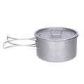 Titanium Camping Pot 1.2L Lightweight Backpacking Cooking Pot with Lid for Hiking Trekking Picnic Ti2106C