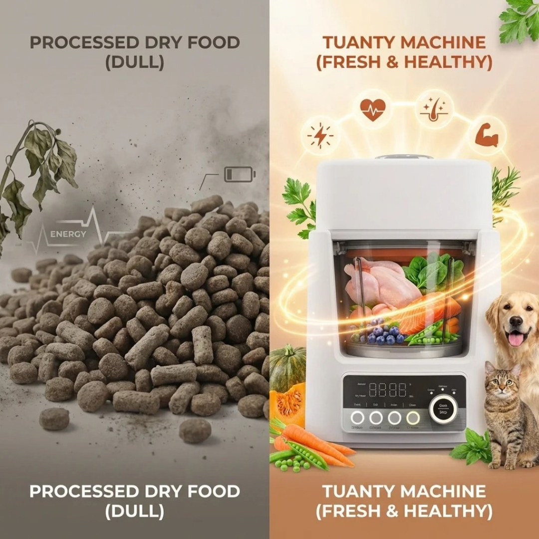Smart Pet Food Maker Automatic Electric Pet Meal Cooker Fresh Healthy Food Preparation Machine White AU Plug