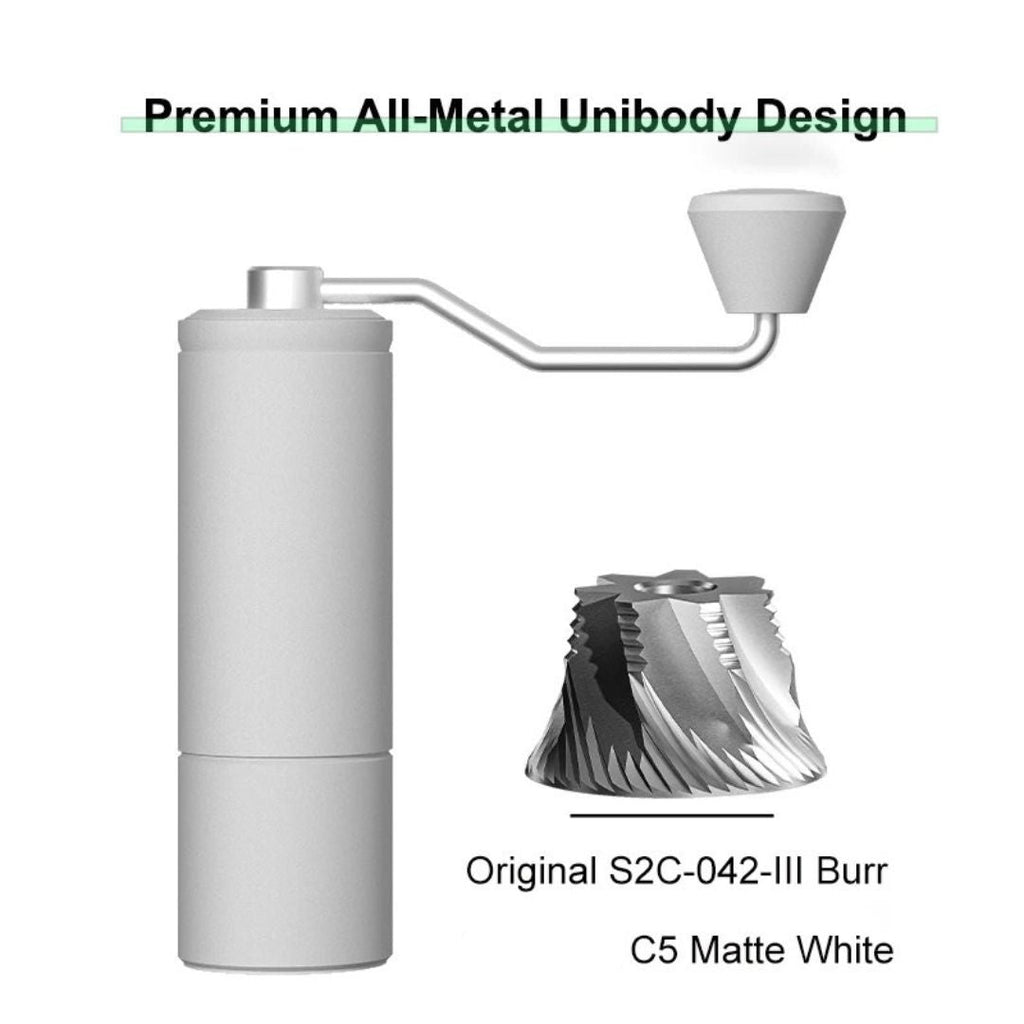 Manual Coffee Grinder Portable Hand Grinder with 42mm S2C Burr Adjustable Grind for Espresso and Filter Coffee