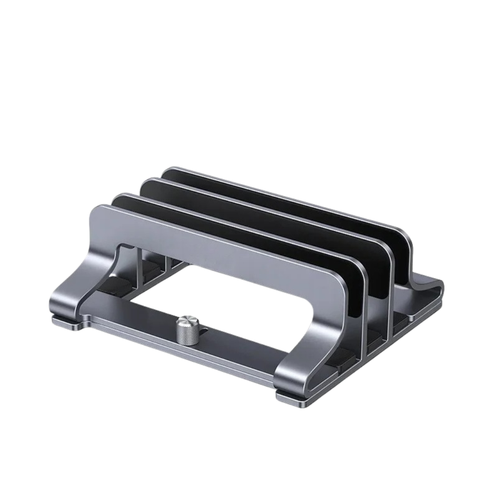 Vertical Laptop Stand Aluminum Holder for MacBook Pro Air Notebook Tablet Phone Support Triple Slots Portable Desktop Stand