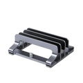 Vertical Laptop Stand Aluminum Holder for MacBook Pro Air Notebook Tablet Phone Support Triple Slots Portable Desktop Stand