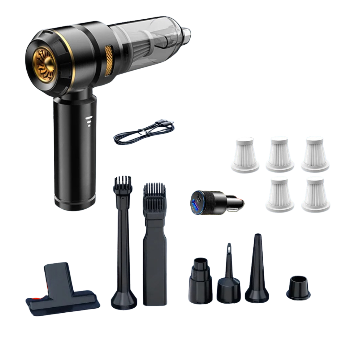 998000Pa Cordless Car Vacuum Cleaner Powerful Suction Portable Handheld Wireless Auto Cleaning Machine Ultra Black 5 HEPA