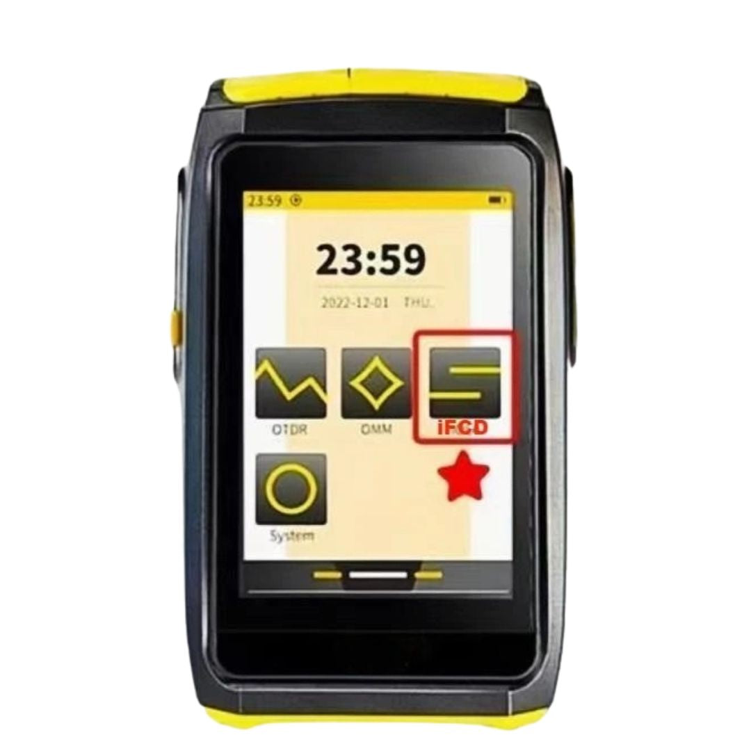 Mini OTDR Active Fiber Live Test 1550nm 20dB 80KM Fiber Reflectometer Touch Screen OPM VFL OLS Tester 11.7x7x3.3cm