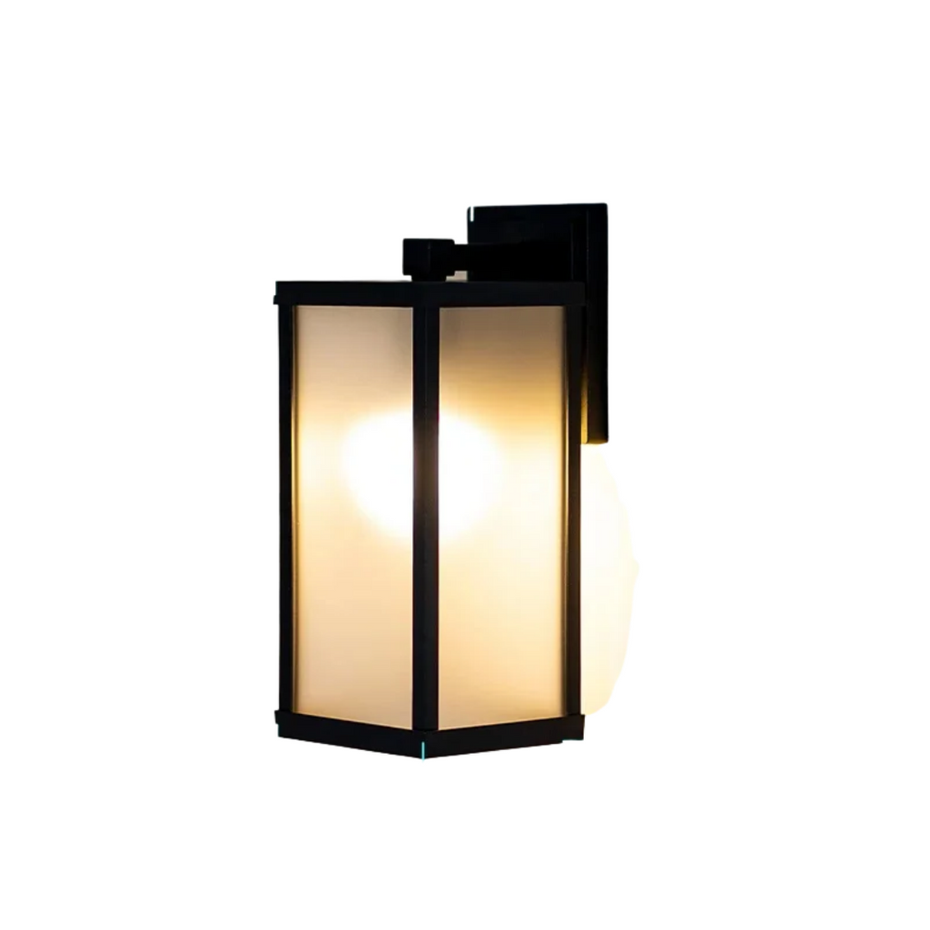 Outdoor LED Wall Light 9W Vintage Striped Black Aluminum IP65 Waterproof